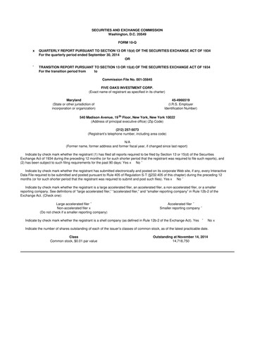 Vorschaubild Lument Finance Trust 10-Q Quartalsbericht  