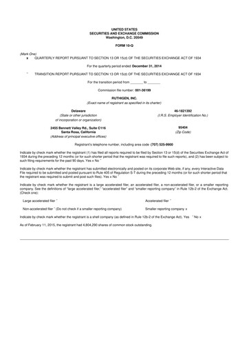 Thumbnail Pulmatrix 10-Q Quarterly Report FY2015 