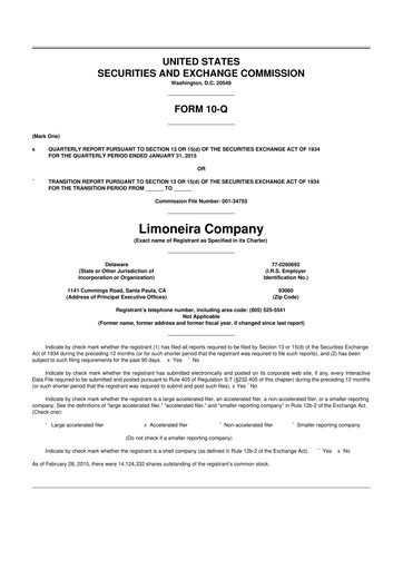 Thumbnail Limoneira
 10-Q Quarterly Report FY2015 