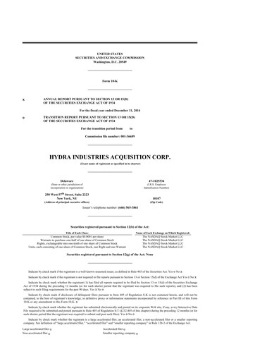 Thumbnail Inspired Entertainment 10-K Annual Report 2014