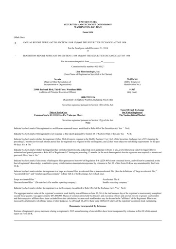 Thumbnail Iovance Biotherapeutics
 10-K Annual Report 2014