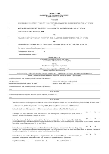 Thumbnail AudioCodes 20-F Annual Report 2014