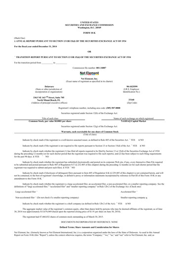 Thumbnail Mullen Automotive 10-K Annual Report 2014