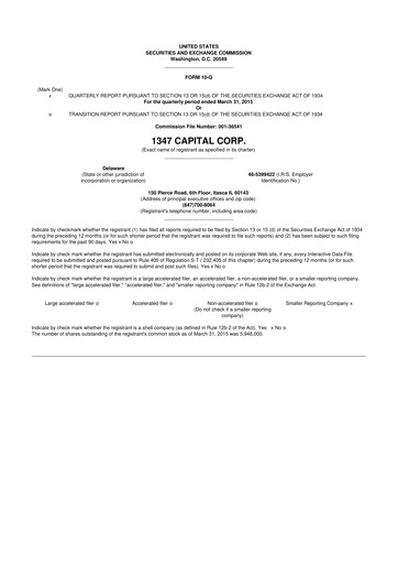 Vorschaubild Limbach Holdings 10-Q Quartalsbericht 2015 