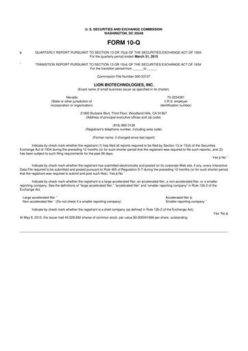 Thumbnail Iovance Biotherapeutics
 10-Q Quarterly Report FY2015 
