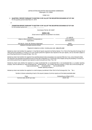 Thumbnail Perspective Therapeutics 10-Q Quarterly Report FY2015 