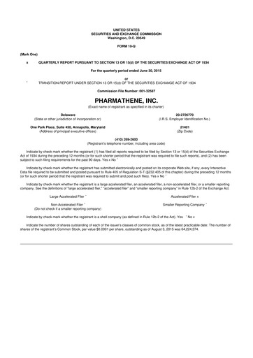 Thumbnail Altimmune 10-Q Quarterly Report FY2015 