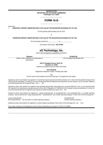 Thumbnail Vislink Technologies
 10-Q Quarterly Report FY2015 