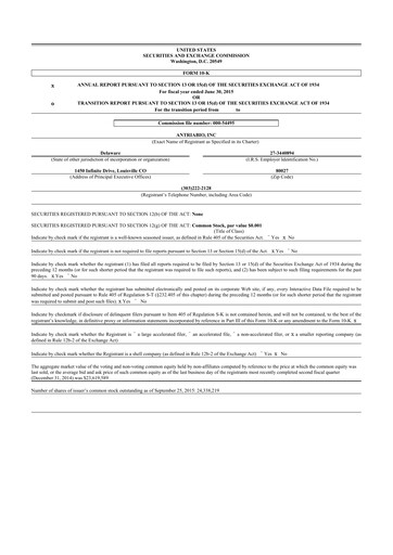 Thumbnail Rezolute 10-K Annual Report 2015