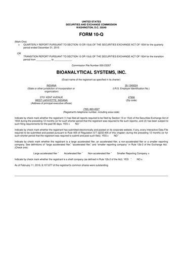 Thumbnail Inotiv 10-Q Quarterly Report FY2016 