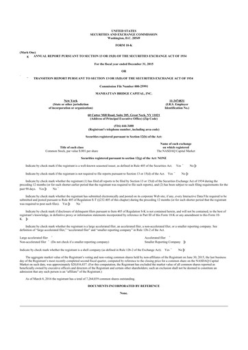 Thumbnail Manhattan Bridge Capital
 10-K Annual Report 2015