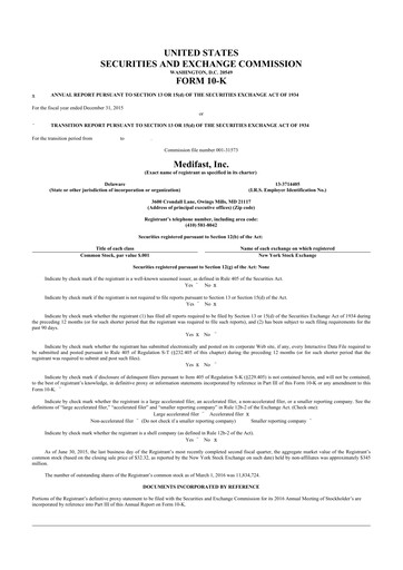 Thumbnail Medifast 10-K Annual Report 2015