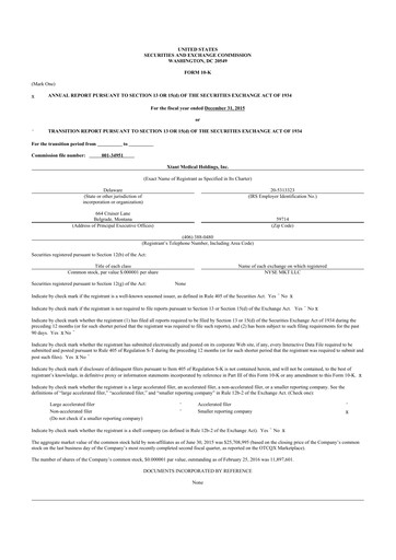 Thumbnail Xtant Medical 10-K Annual Report 2015