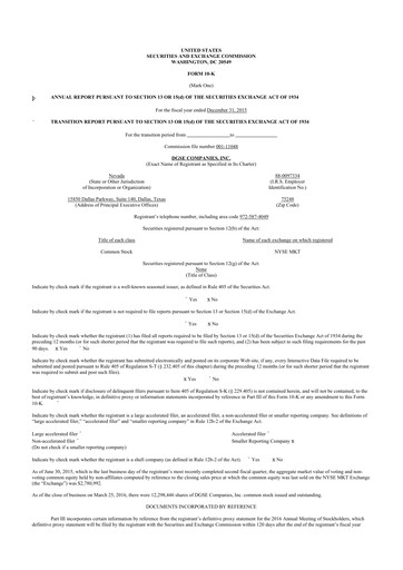 Miniature Envela Corporation 10-K Rapport annuel 2015