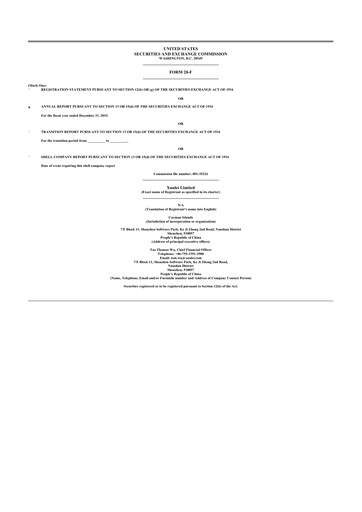 Thumbnail Xunlei 20-F Annual Report 2015