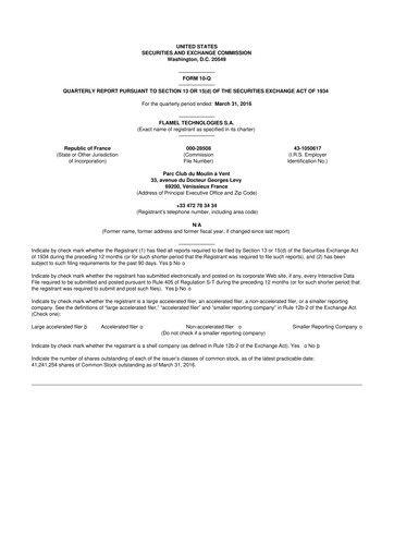 Vorschaubild Avadel Pharmaceuticals
 10-Q Quartalsbericht 2016 