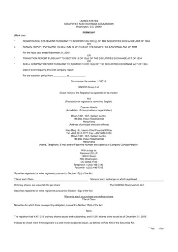 Thumbnail TROOPS, Inc. 20-F Annual Report 2015