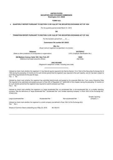 Thumbnail iBio 10-Q Quarterly Report FY2016 