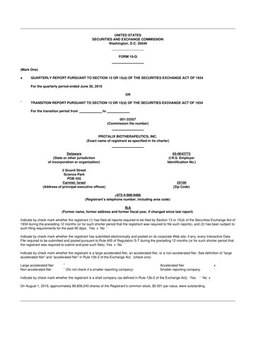 Thumbnail Protalix BioTherapeutics
 10-Q Quarterly Report FY2016 