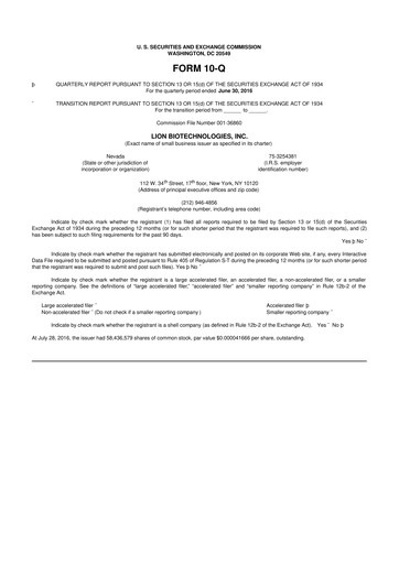 Thumbnail Iovance Biotherapeutics
 10-Q Quarterly Report FY2016 