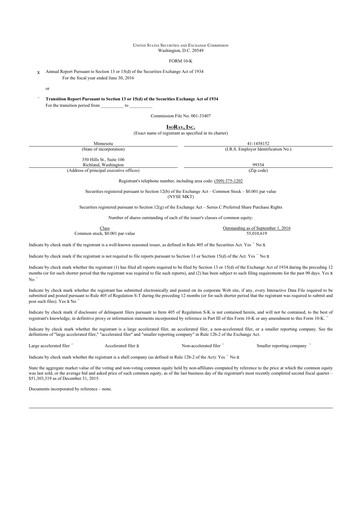 Thumbnail Perspective Therapeutics 10-K Annual Report 2016