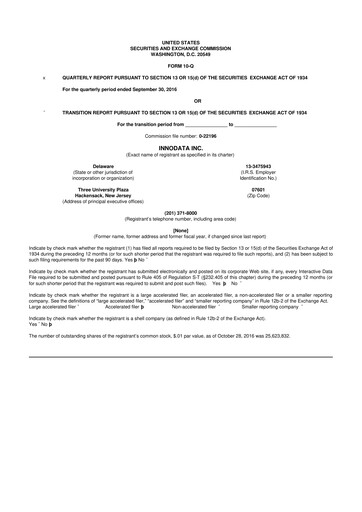 Thumbnail Innodata 10-Q Quarterly Report FY2016 