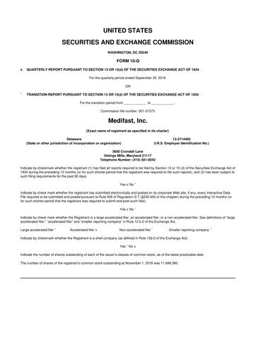 Thumbnail Medifast 10-Q Quarterly Report FY2016 