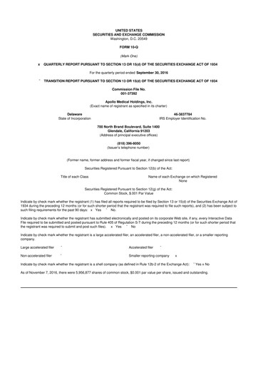 Vorschaubild Astrana Health 10-Q Quartalsbericht 2017 