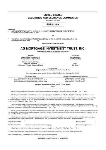 Thumbnail TPG Mortgage Investment Trust 10-K Annual Report 