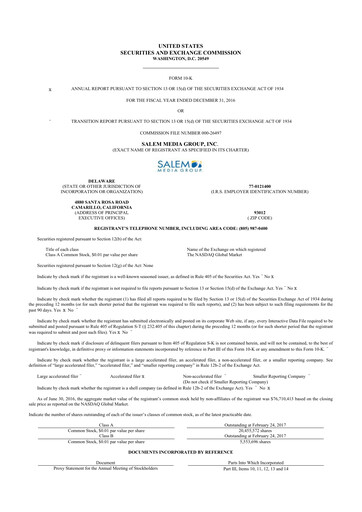 Thumbnail Salem Media Group
 10-K Annual Report 2016