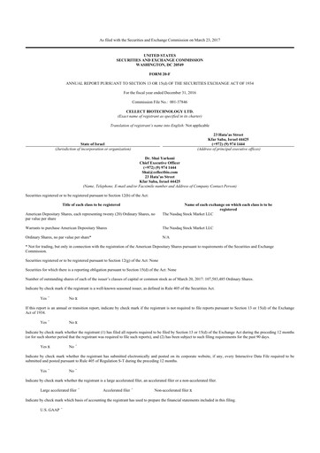 Thumbnail Quoin Pharmaceuticals 20-F Annual Report 