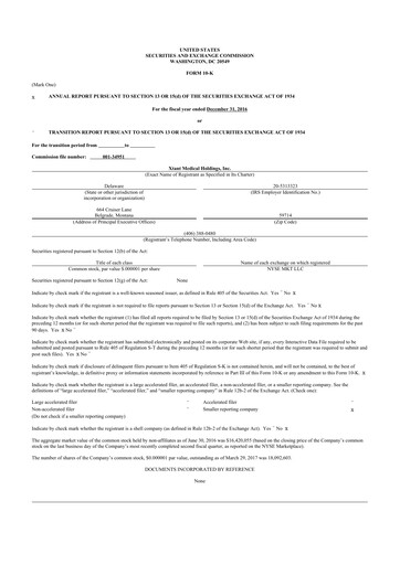 Thumbnail Xtant Medical 10-K Annual Report 2016