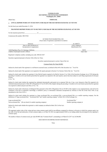 Thumbnail KULR Technology Group 10-K Annual Report 2016