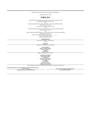 Thumbnail Credicorp 20-F Annual Report 