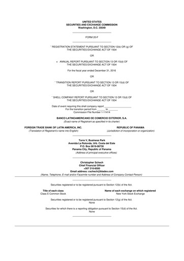 Thumbnail Bladex 20-F Annual Report 
