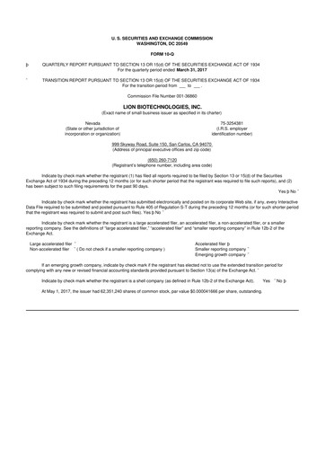 Thumbnail Iovance Biotherapeutics
 10-Q Quarterly Report FY2017 