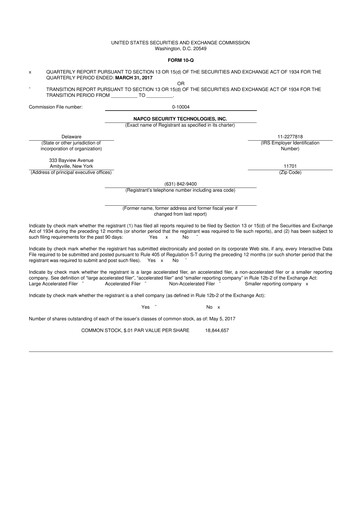 Thumbnail NAPCO Security Technologies 10-Q Quarterly Report FY2017 