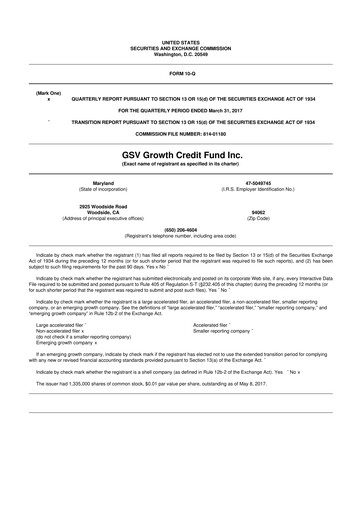 Thumbnail Runway Growth Finance 10-Q Quarterly Report FY 