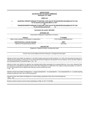 Thumbnail Rezolute 10-Q Quarterly Report FY2017 