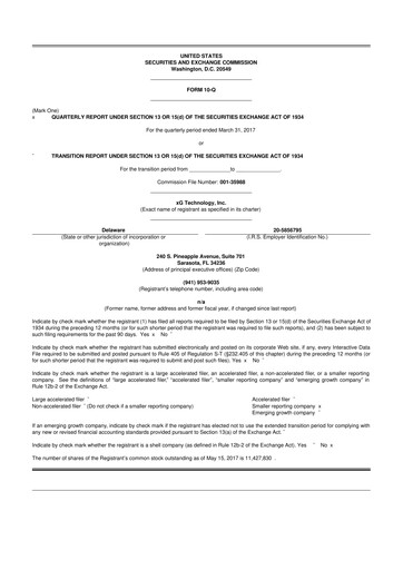 Thumbnail Vislink Technologies
 10-Q Quarterly Report FY2017 