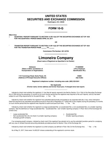 Thumbnail Limoneira
 10-Q Quarterly Report FY2017 