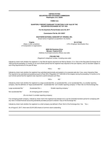 Vorschaubild Primis Financial 10-Q Quartalsbericht 2017 