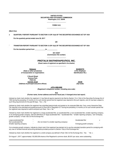 Thumbnail Protalix BioTherapeutics
 10-Q Quarterly Report FY2017 
