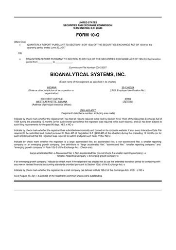 Thumbnail Inotiv 10-Q Quarterly Report FY2017 