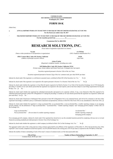 Thumbnail Research Solutions 10-K Annual Report 2017