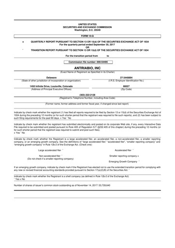 Thumbnail Rezolute 10-Q Quarterly Report FY2018 