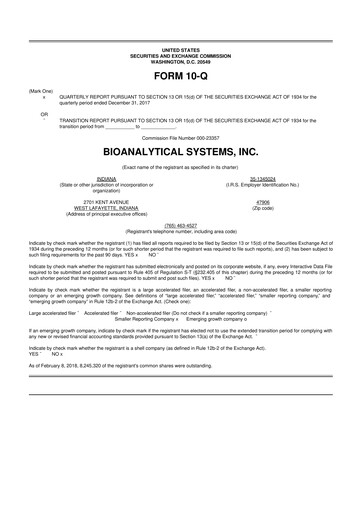 Thumbnail Inotiv 10-Q Quarterly Report FY2018 