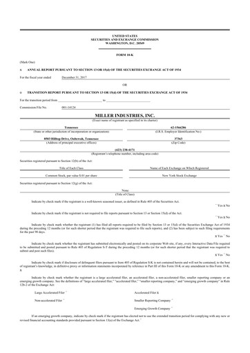 Thumbnail Miller Industries 10-K Annual Report 2017