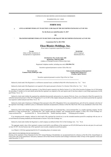 Thumbnail Ekso Bionics
 10-K Annual Report 2017