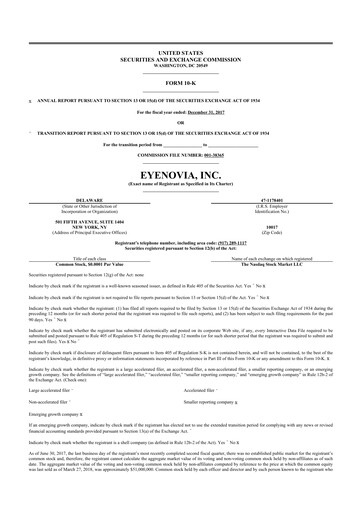 Thumbnail Eyenovia 10-K Annual Report 2017